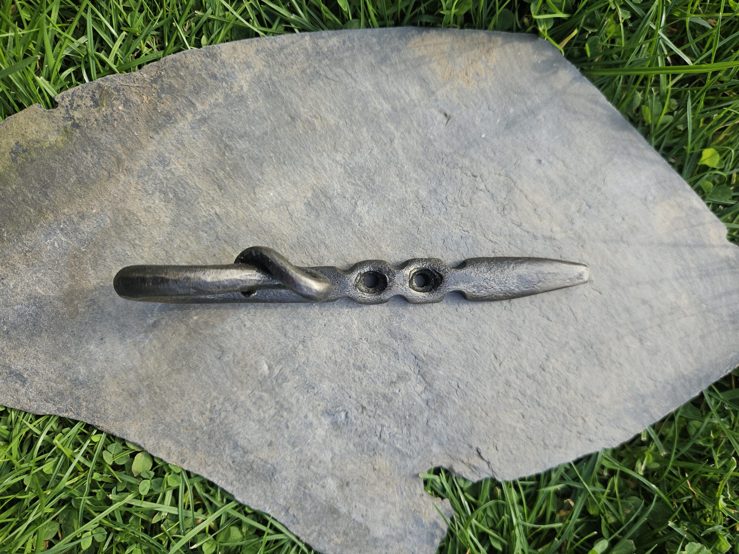 One-of-a-Kind Hand-Forged Monkey Tail Coat Hook - Image 2