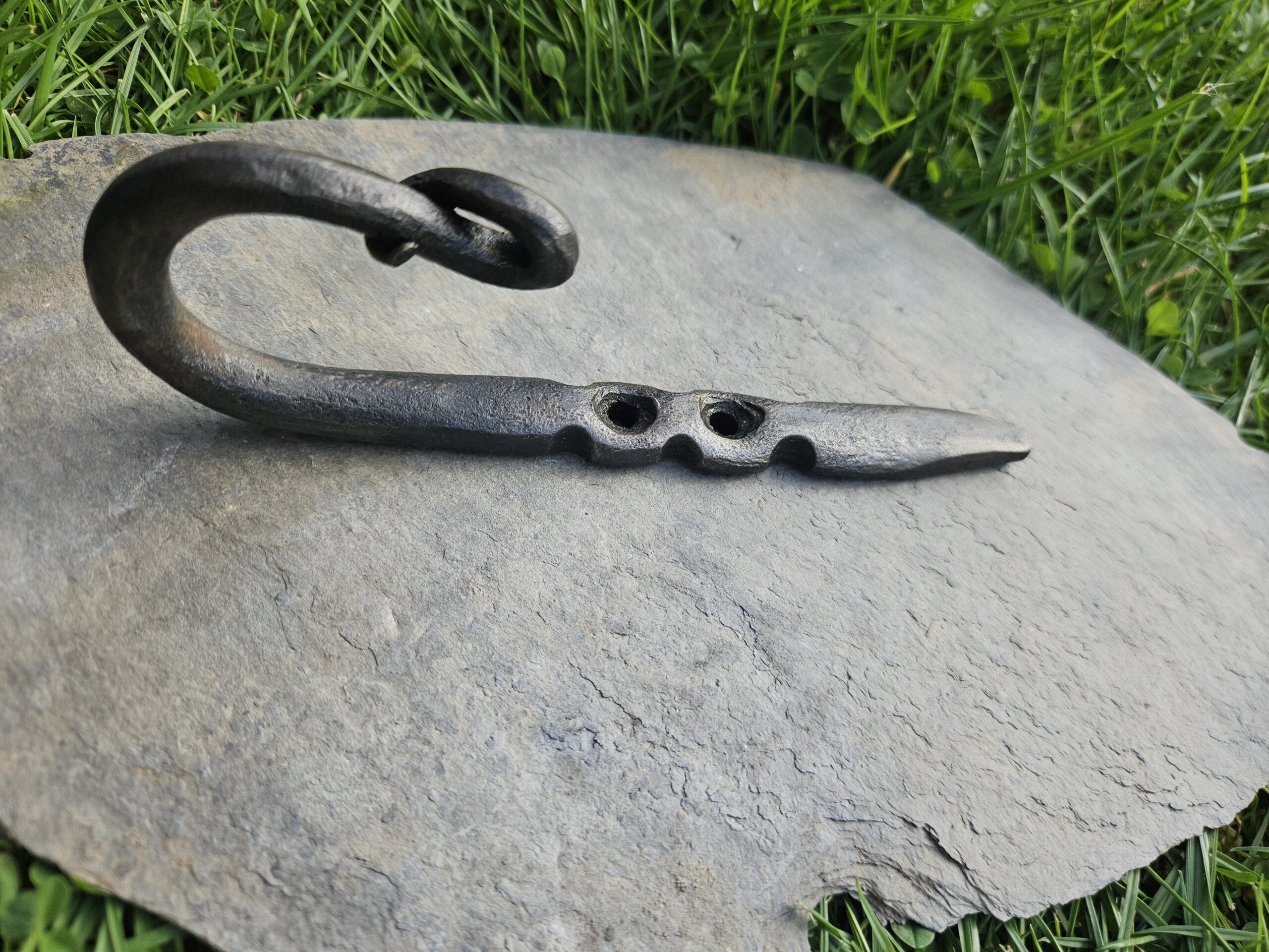 One-of-a-Kind Hand-Forged Monkey Tail Coat Hook